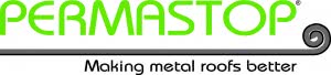 Permastop - "making metal roofs better" logo
