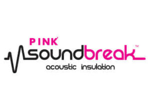 Pink soundbreak - accoustic insulation - logo