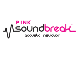 pink soundbreak - acoustic insulation - on a transparent background