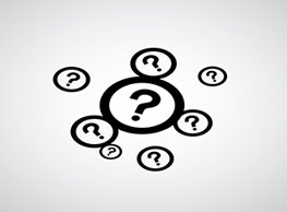 FAQ image - 8 question marks with a circle wrapping each individually