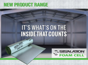 inside of an empty warehouse with sislation foam cell "it's what's on the inside that counts"