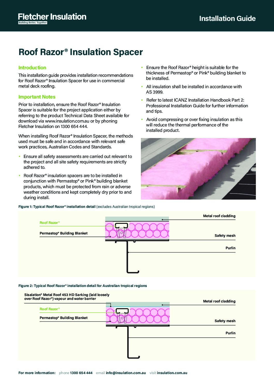 Installation Guide – Roof Razor® Insulation Spacer