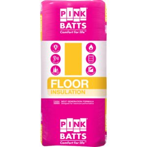 Pink Batts floor insulation