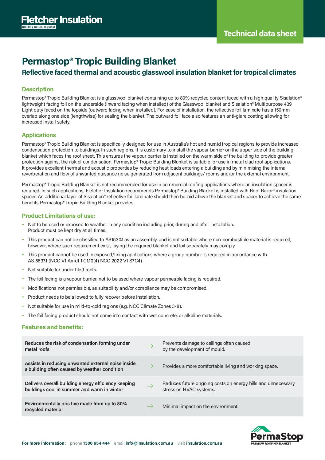 Technical Data Sheet – Permastop® Tropic